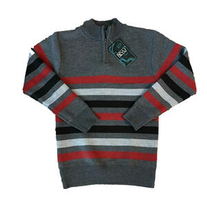 NWT Boys 1/4 Zip Sweater Pullover Size 5